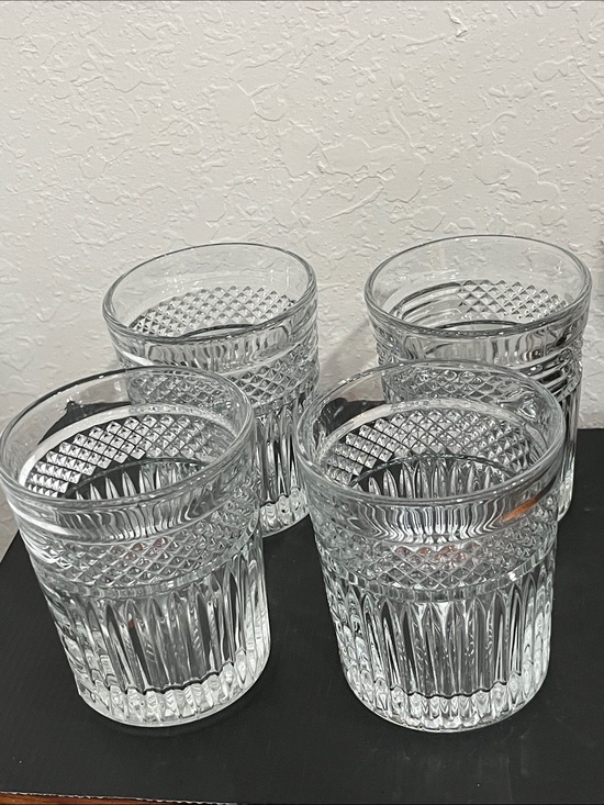 Libbey Other - Libbey VTG Radiant Clear Cut-Crystal Old Fashion Set - 4 Pack